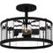 Quoizel Lucia Semi Flush 3 Lights Matte Black PCLCA1715MBK - alternate 1